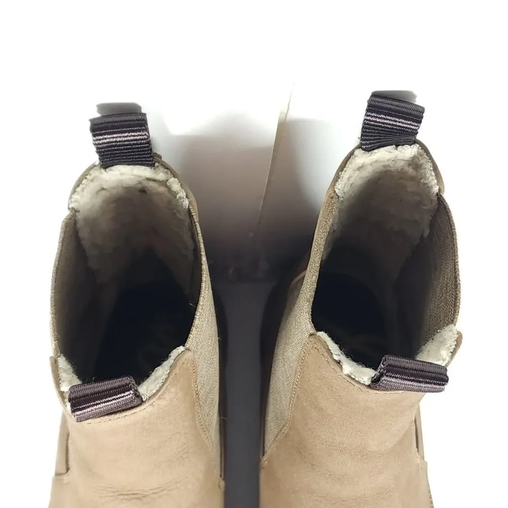 Sam Edelman Women's LAGUNA US9 Leather Tabaco Brown Lined Ankle Chelsea Boots